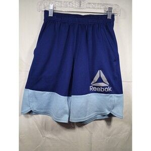 Reebok Boys Shorts 14/16 Blue Mesh Basketball Casual
